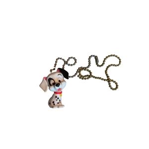 101 Dalmatians Patches Dog Pvc Keychain Dangler Figure Charm Pull Chain
